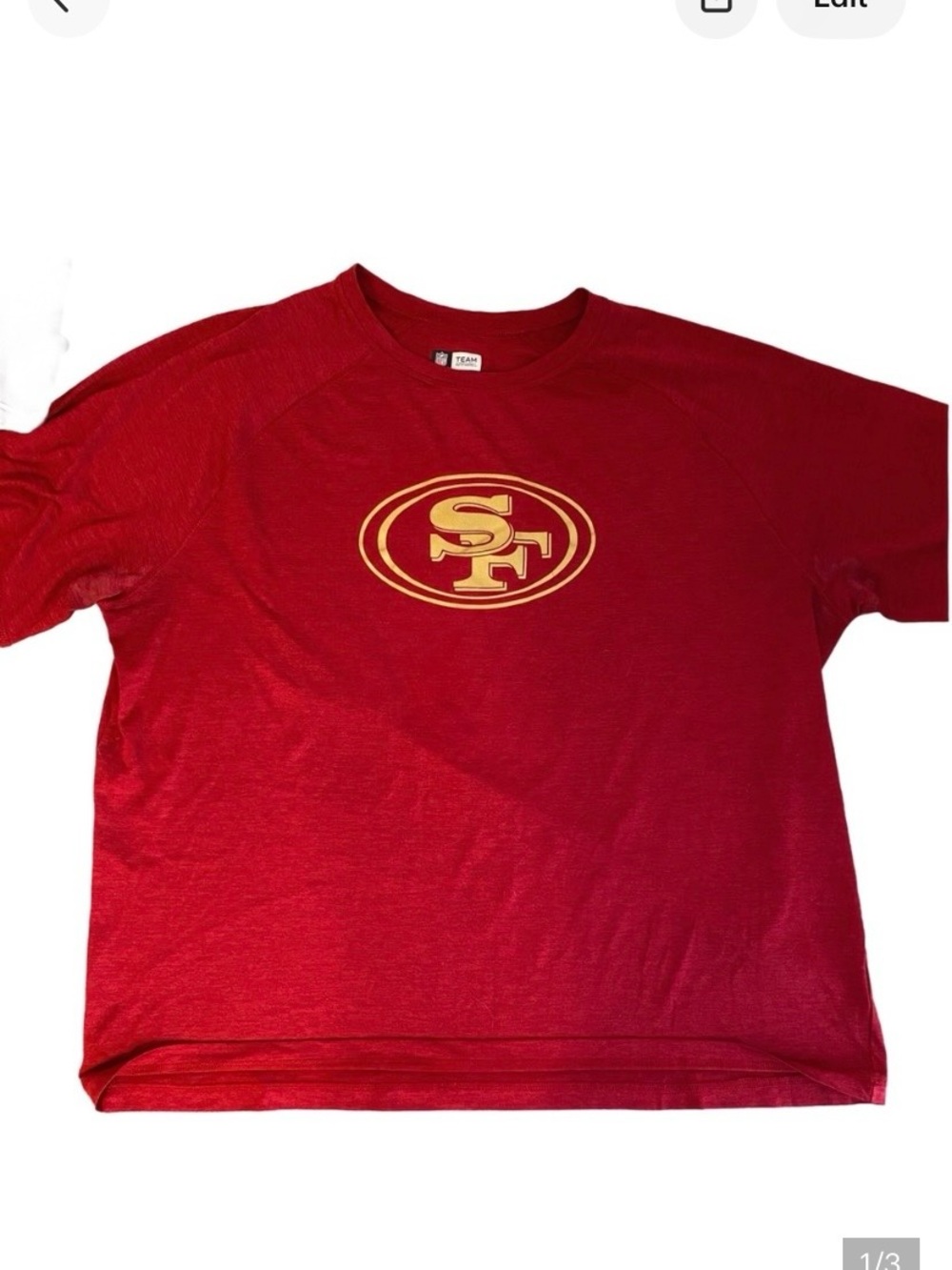 NFL Men’s 49er Tee Short Sleeve Size XXL